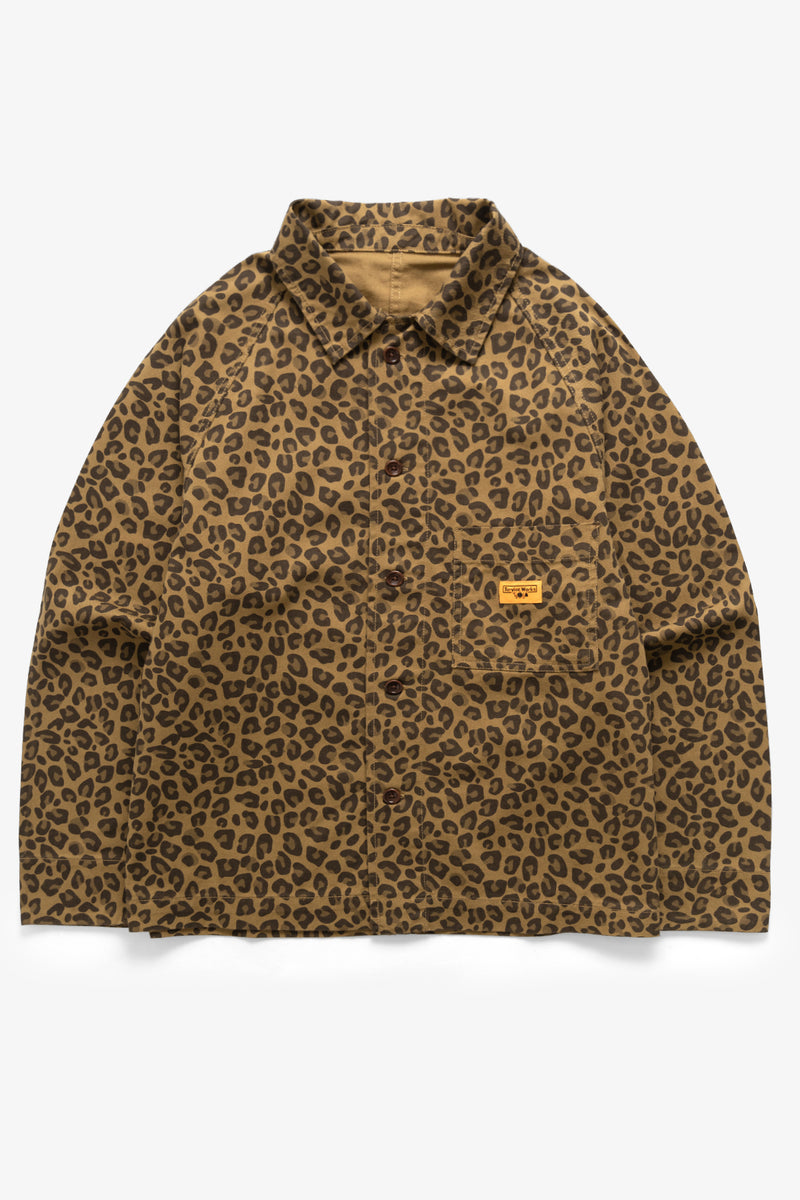 Patterned Front Of House Jacket - Brown Leopard – Service