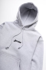 12oz Service Embroidered Hoodie - Grey