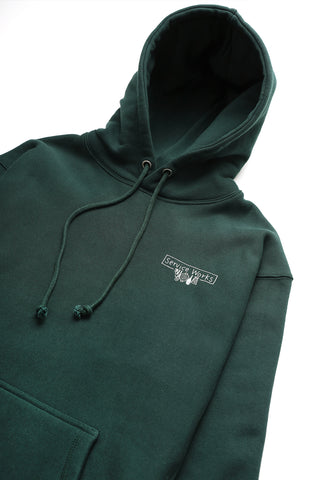 12oz Scribble Logo Hoodie - Forest