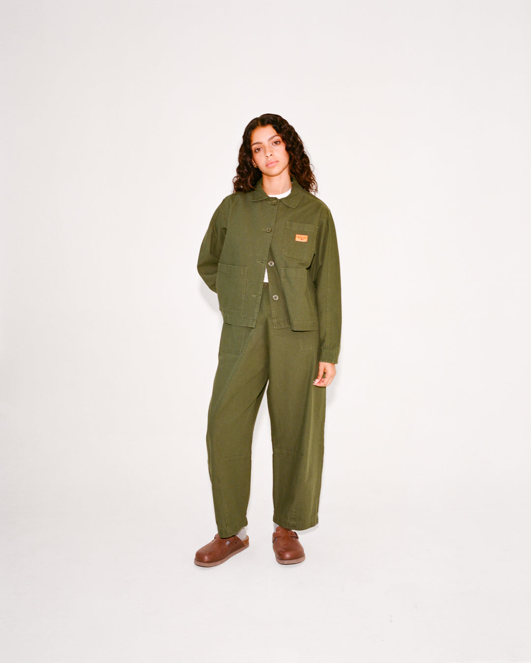 Women's Barrel Pants - Olive