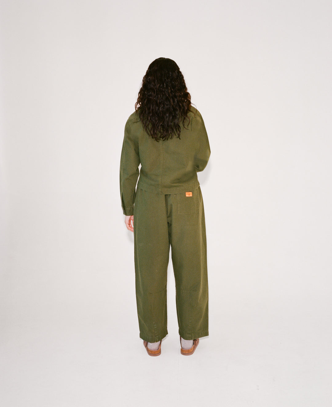 Women's Barrel Pants - Olive