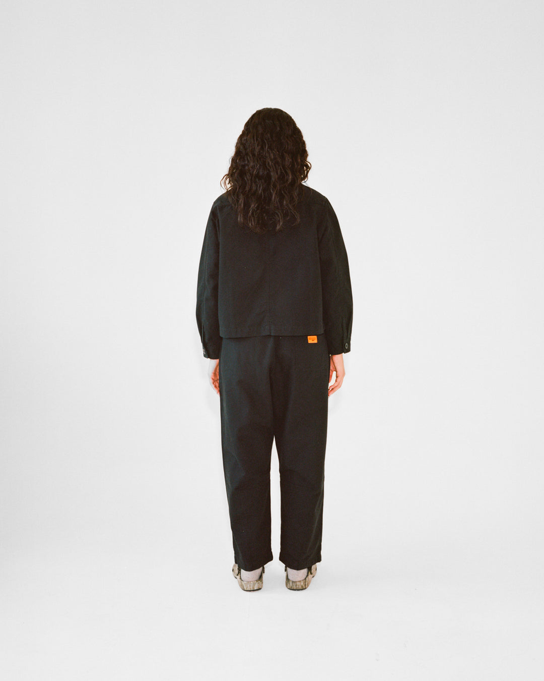 Women's Cropped Work Jacket - Black