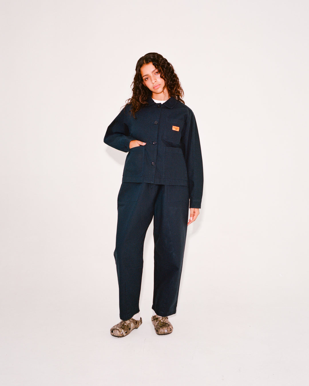 Women's Barrel Pants - Dark Navy