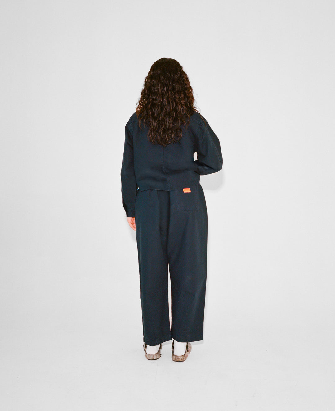 Women's Cropped Work Jacket - Dark Navy