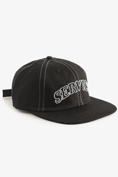 Arch Logo Contrast Stitch Cap - Black – Service Works London