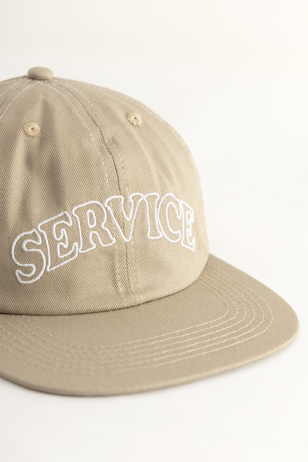 Arch Logo Contrast Stitch Cap - Bone