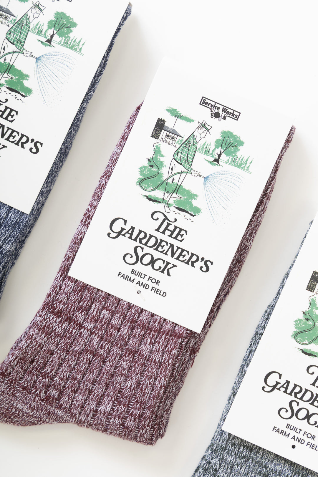 The Gardener's Sock - Navy, Burgundy & Forest Gift Pack