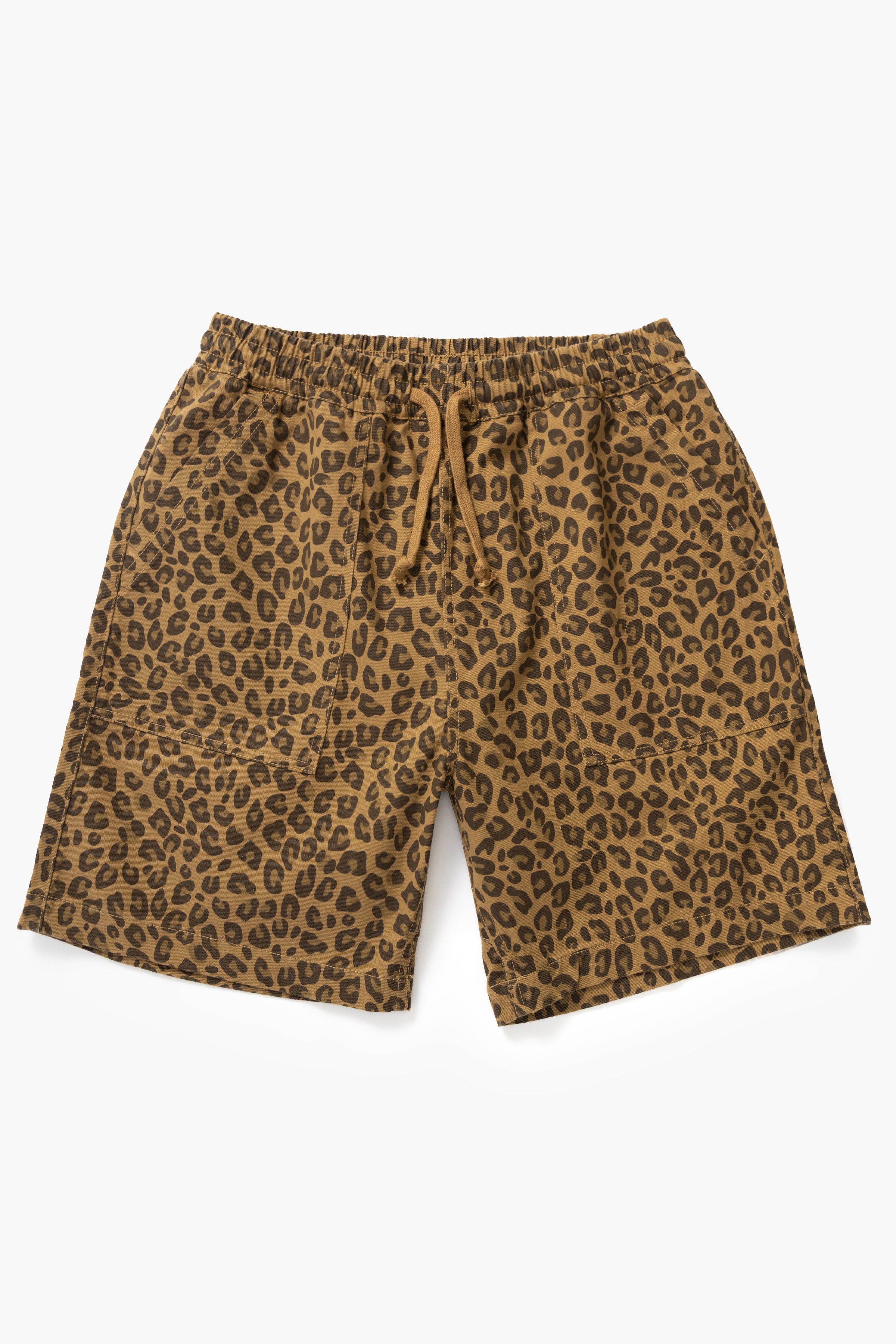 Service Works - Patterned Chef Shorts - Brown Leopard – Service