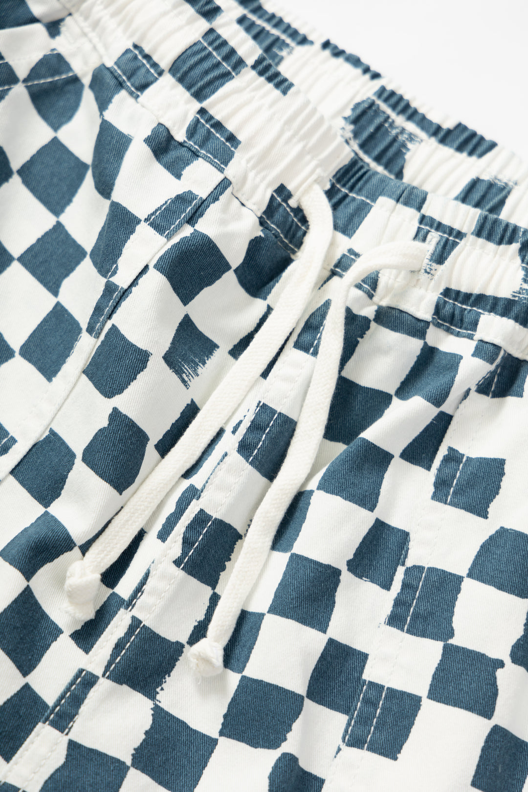Printed Chef Shorts - Teal Checker