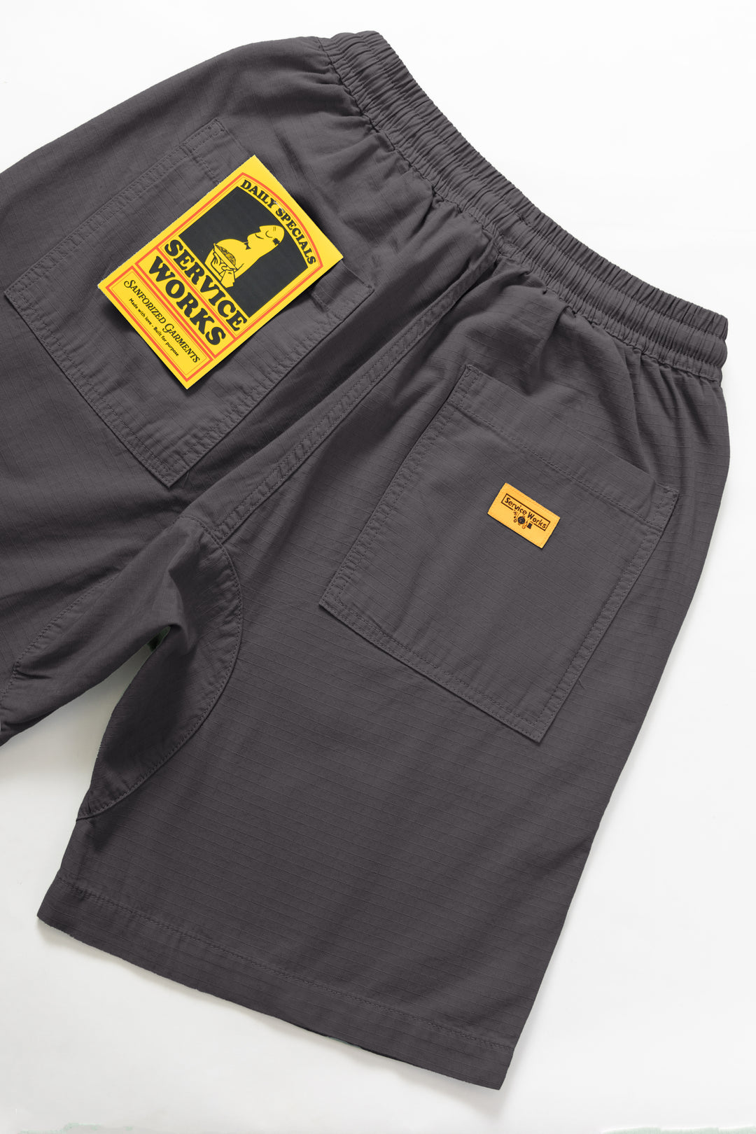 Ripstop Chef Shorts - Washed Black
