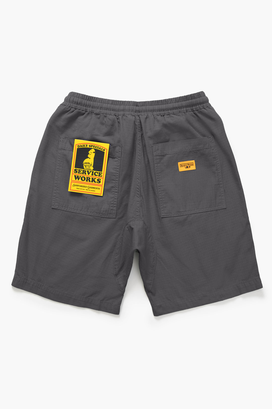 Ripstop Chef Shorts - Washed Black