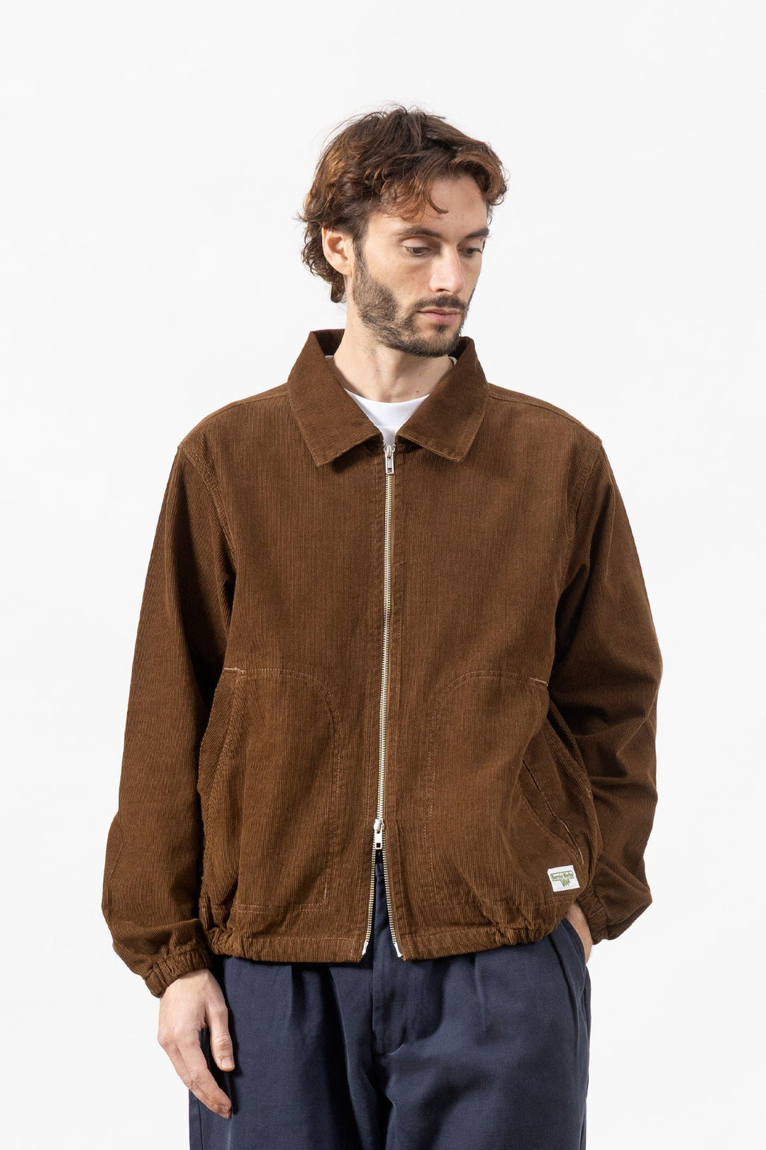 Fine Cord Work Jacket - Bark