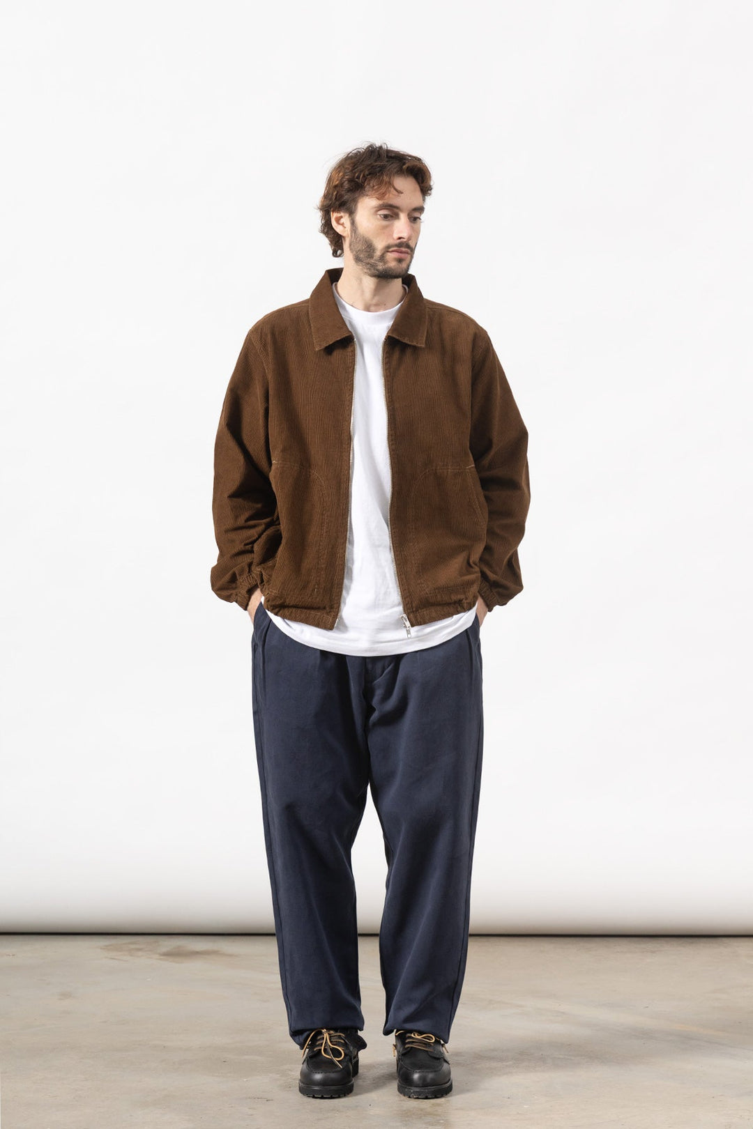Fine Cord Work Jacket - Bark
