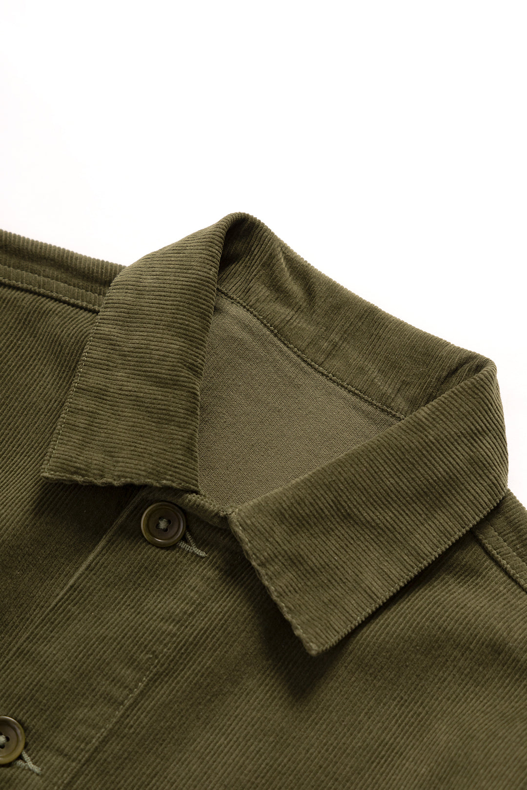 Corduroy Coverall Jacket - Olive