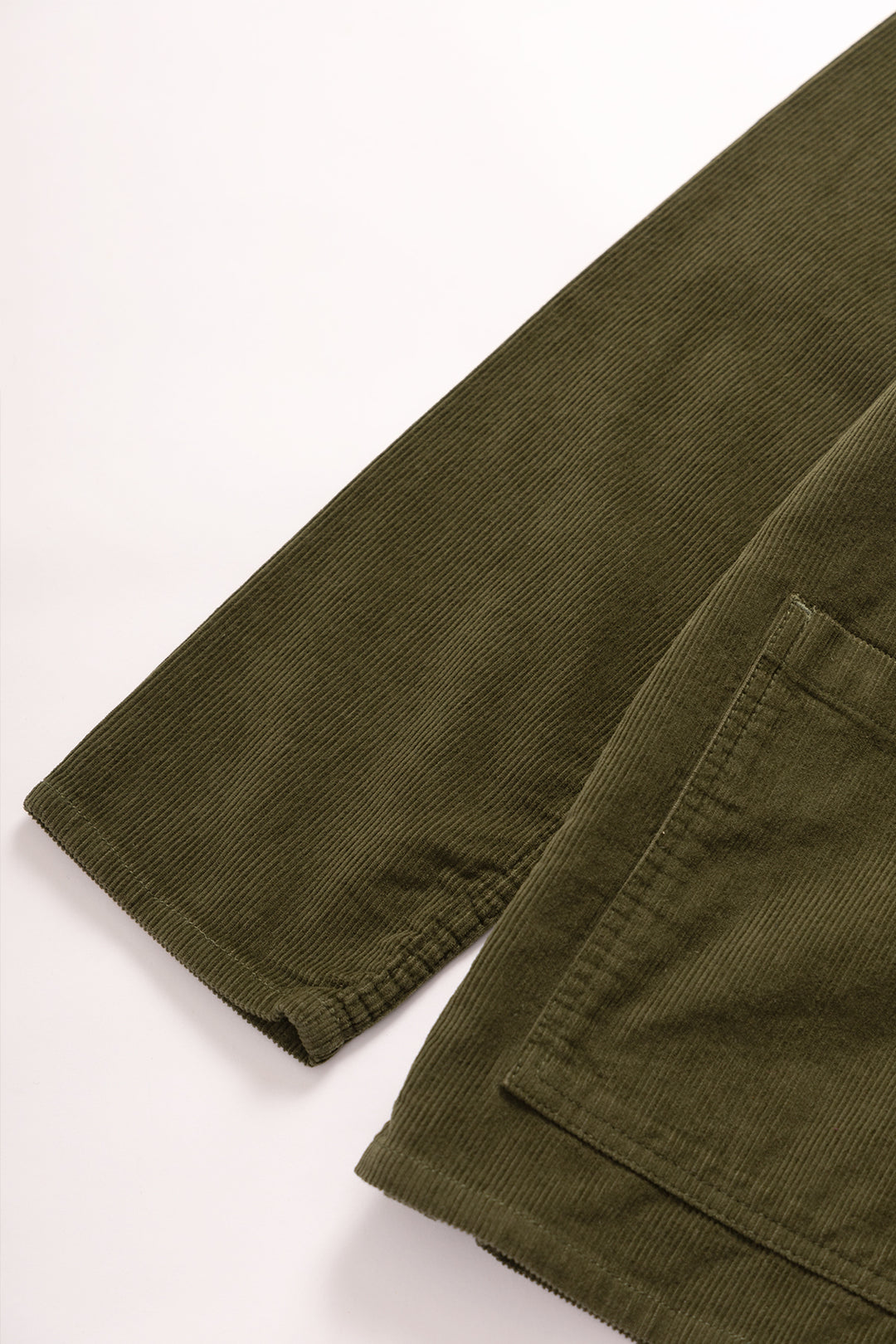 Corduroy Coverall Jacket - Olive