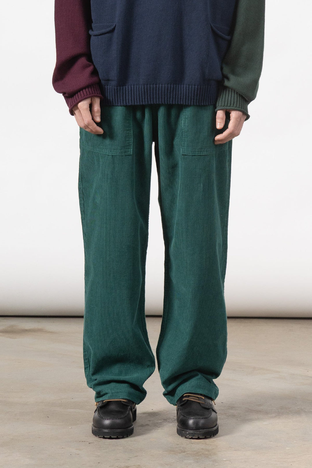 Fine Cord Chef Pants - Green