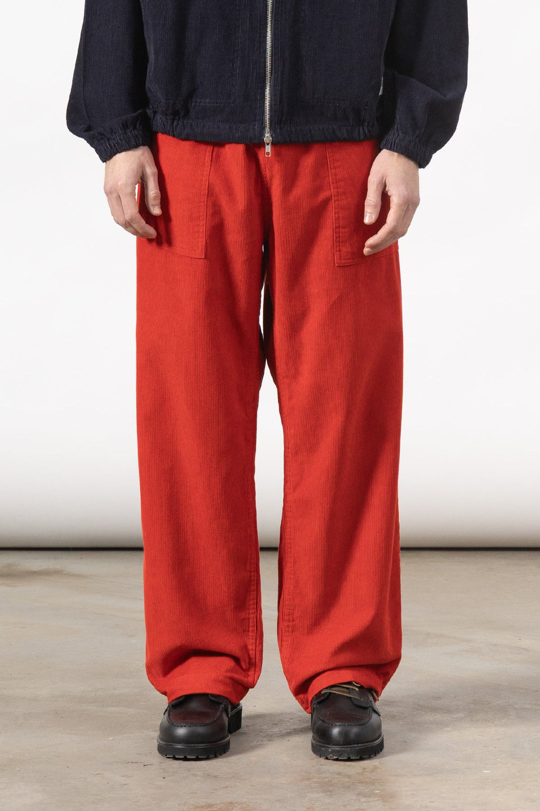 Fine Cord Chef Pants - Red