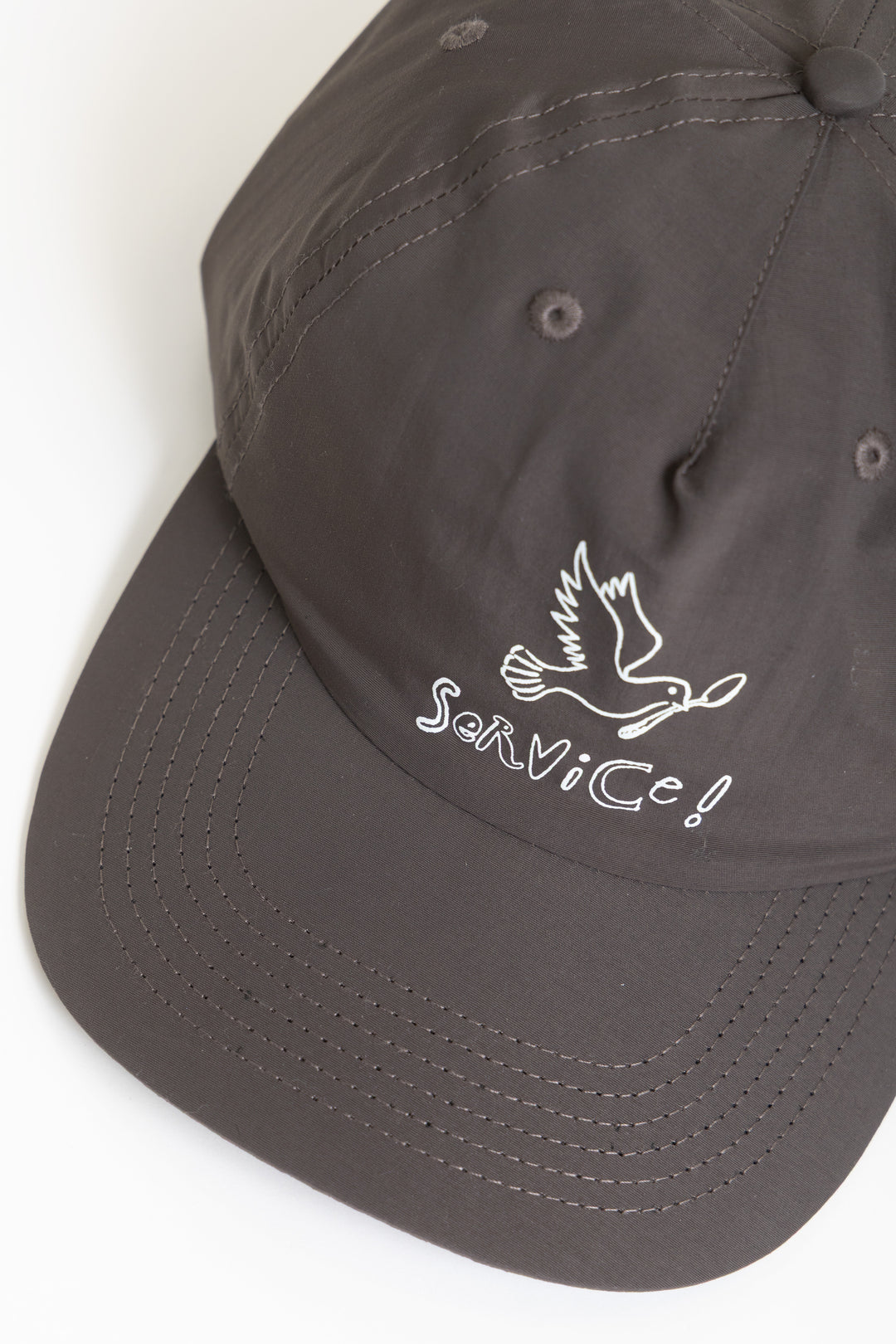 Nylon Dove Cap - Brown