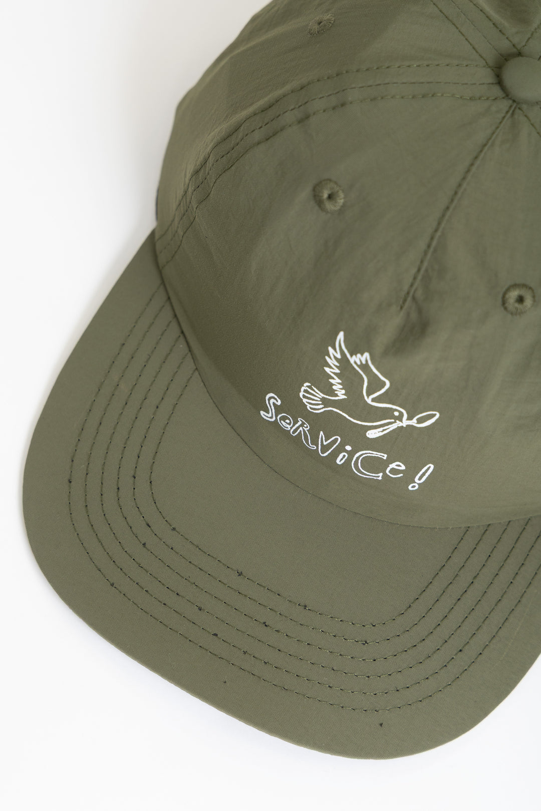 Nylon Dove Cap - Olive