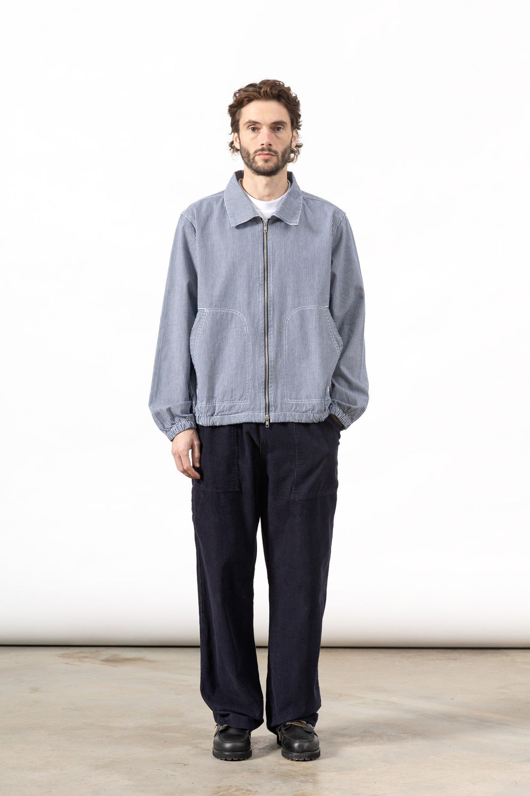 Fine Cord Chef Pants - Navy