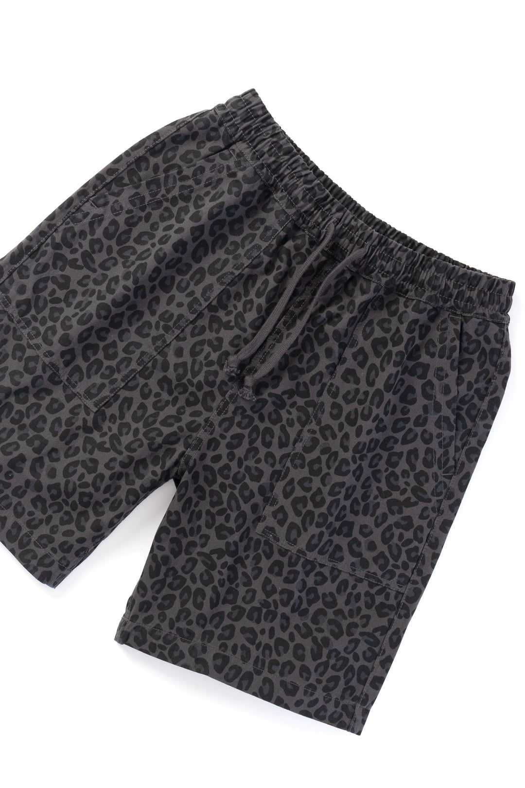 Patterned Chef Shorts - Black Leopard