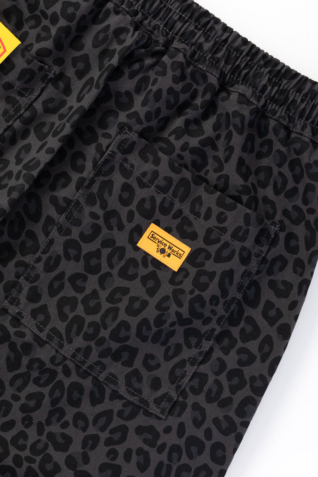 Patterned Chef Shorts - Black Leopard