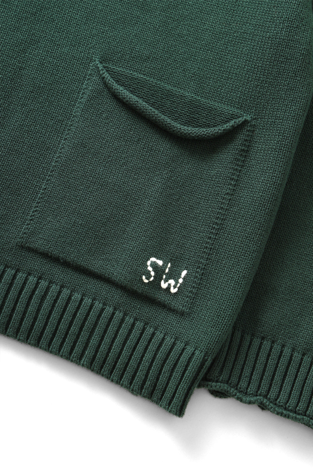 Mock Smock Sweater - Forest