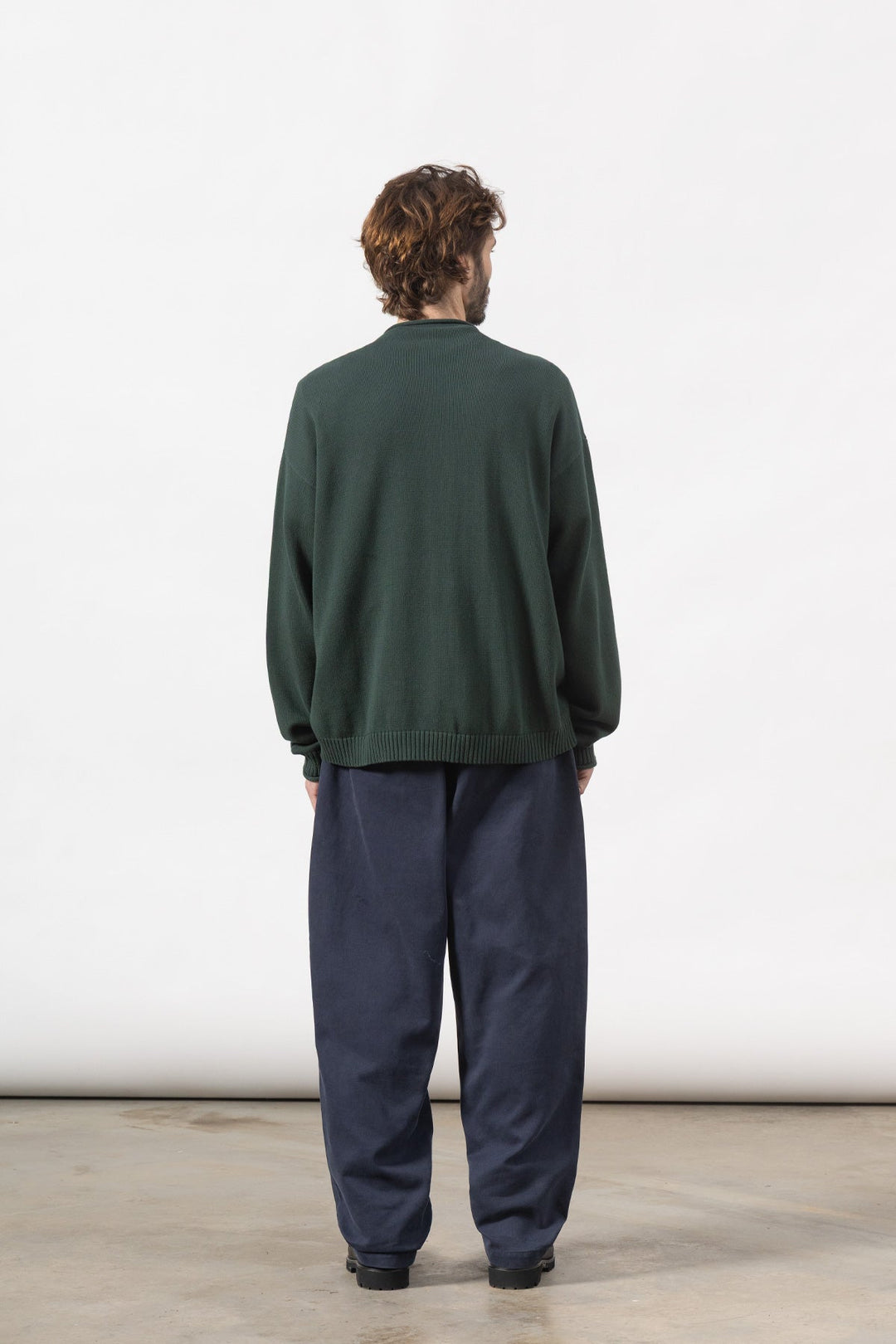 Mock Smock Sweater - Forest
