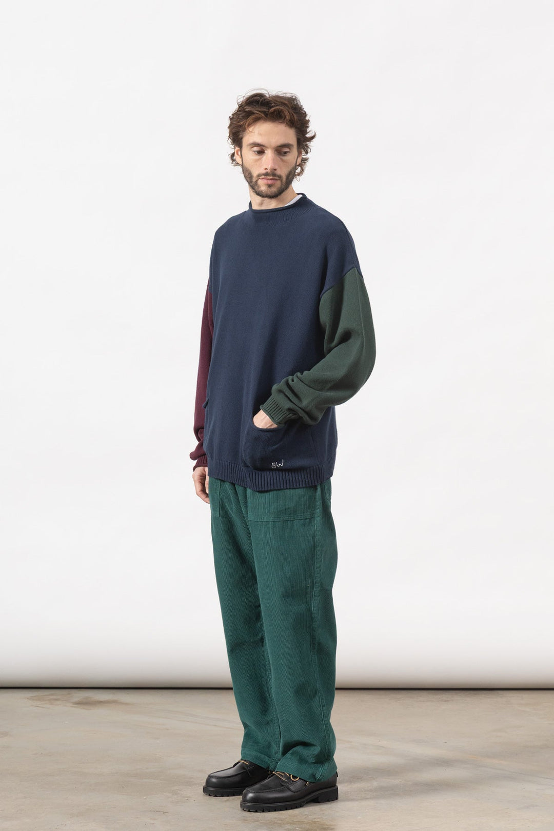 Fine Cord Chef Pants - Green