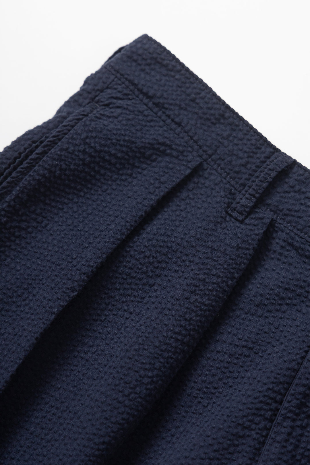 Seersucker Part Timer Shorts - Dark Navy