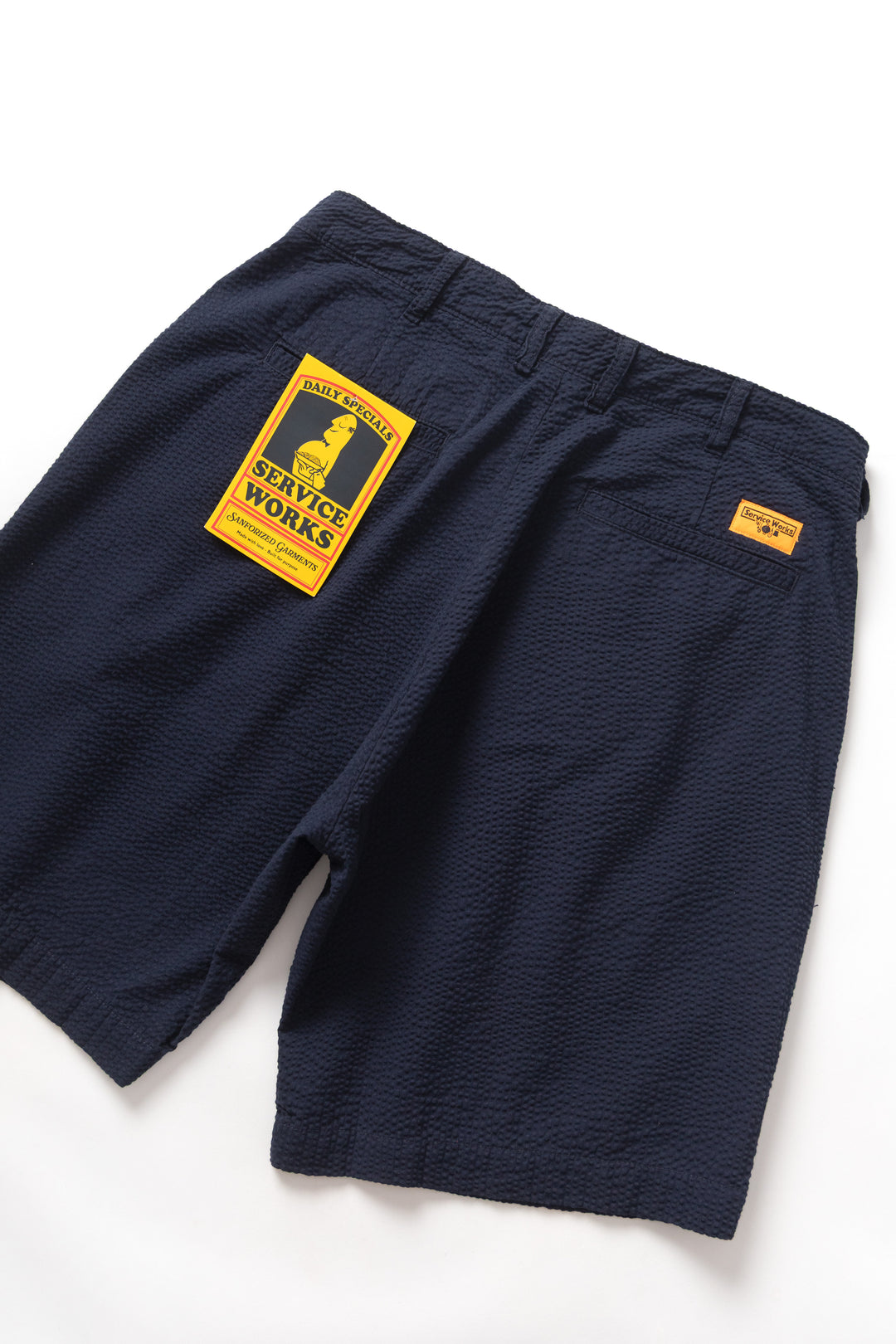 Seersucker Part Timer Shorts - Dark Navy