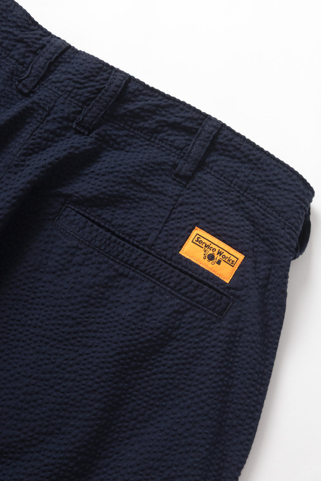 Seersucker Part Timer Shorts - Dark Navy