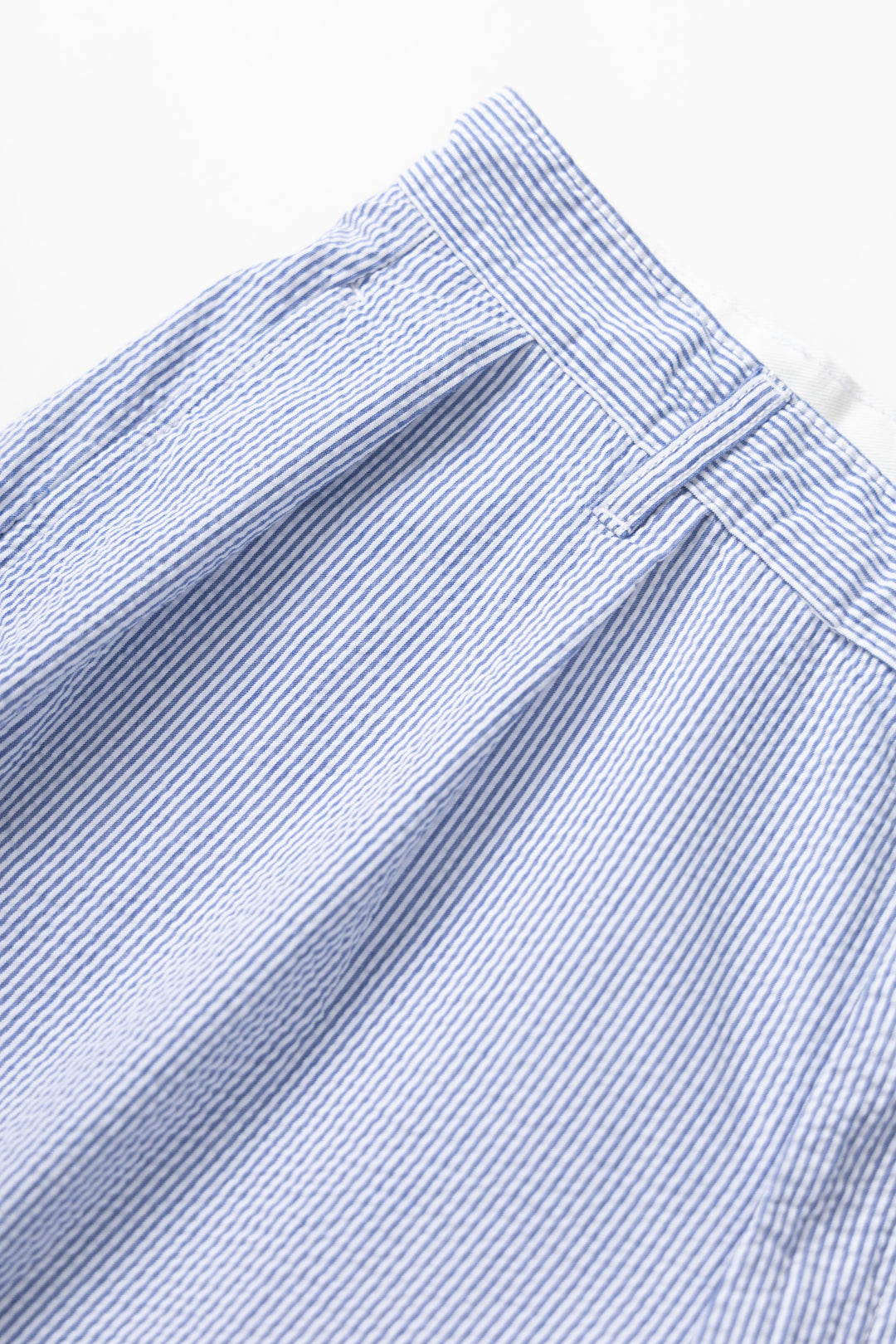 Seersucker Part Timer Shorts - Navy Stripe