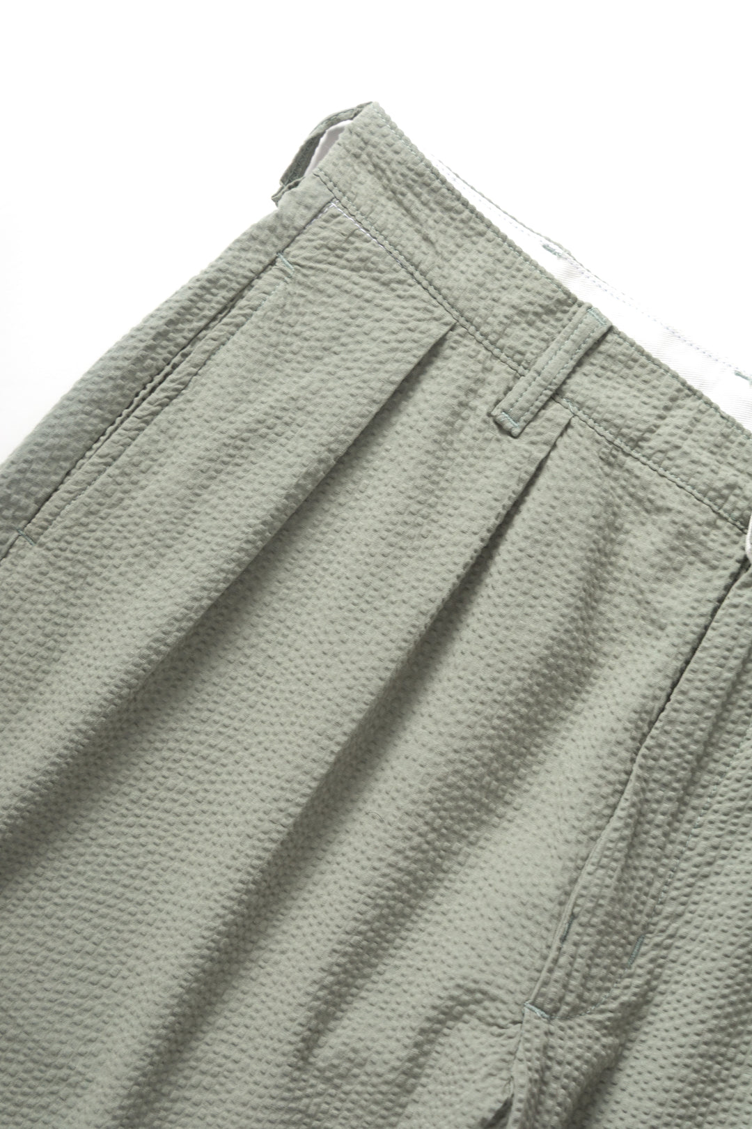 Seersucker Part Timer Shorts - Sage