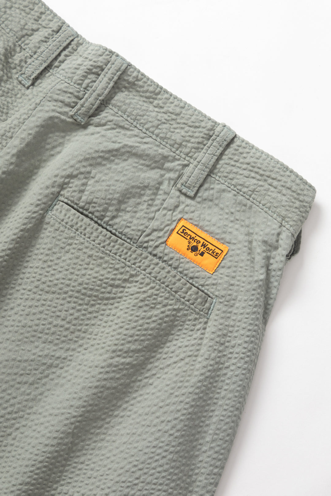 Seersucker Part Timer Shorts - Sage