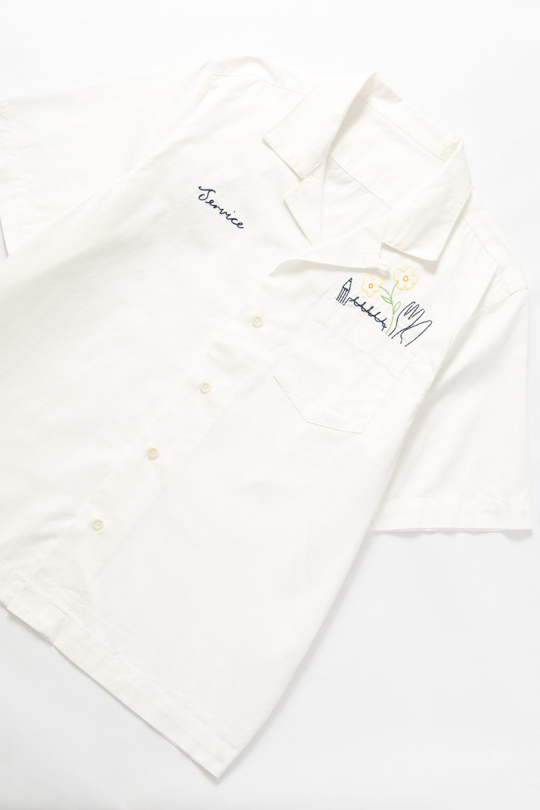 Light Twill Necessities Short Sleeve Shirt - Off White
