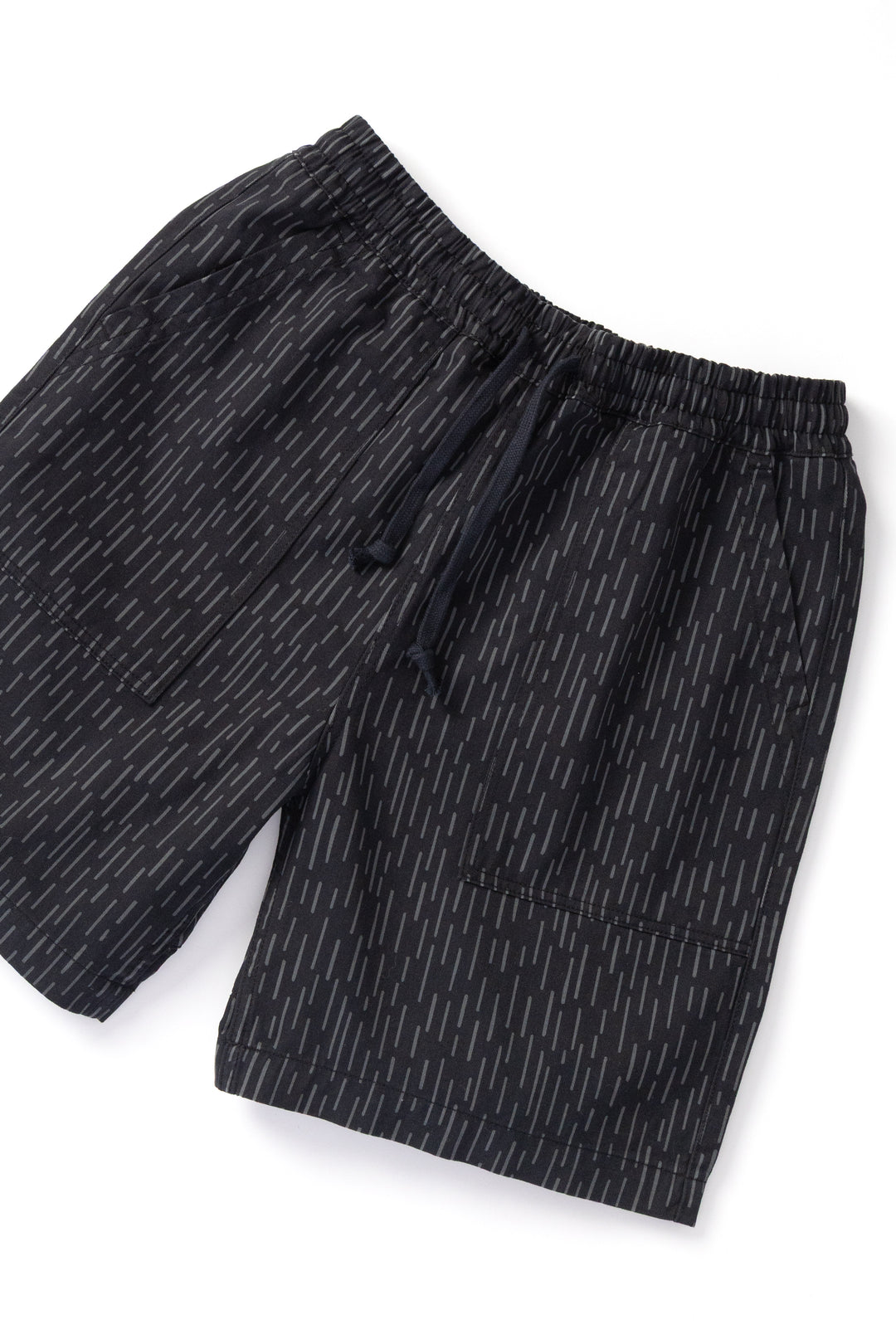 Patterned Chef Shorts - Raindrop Mono