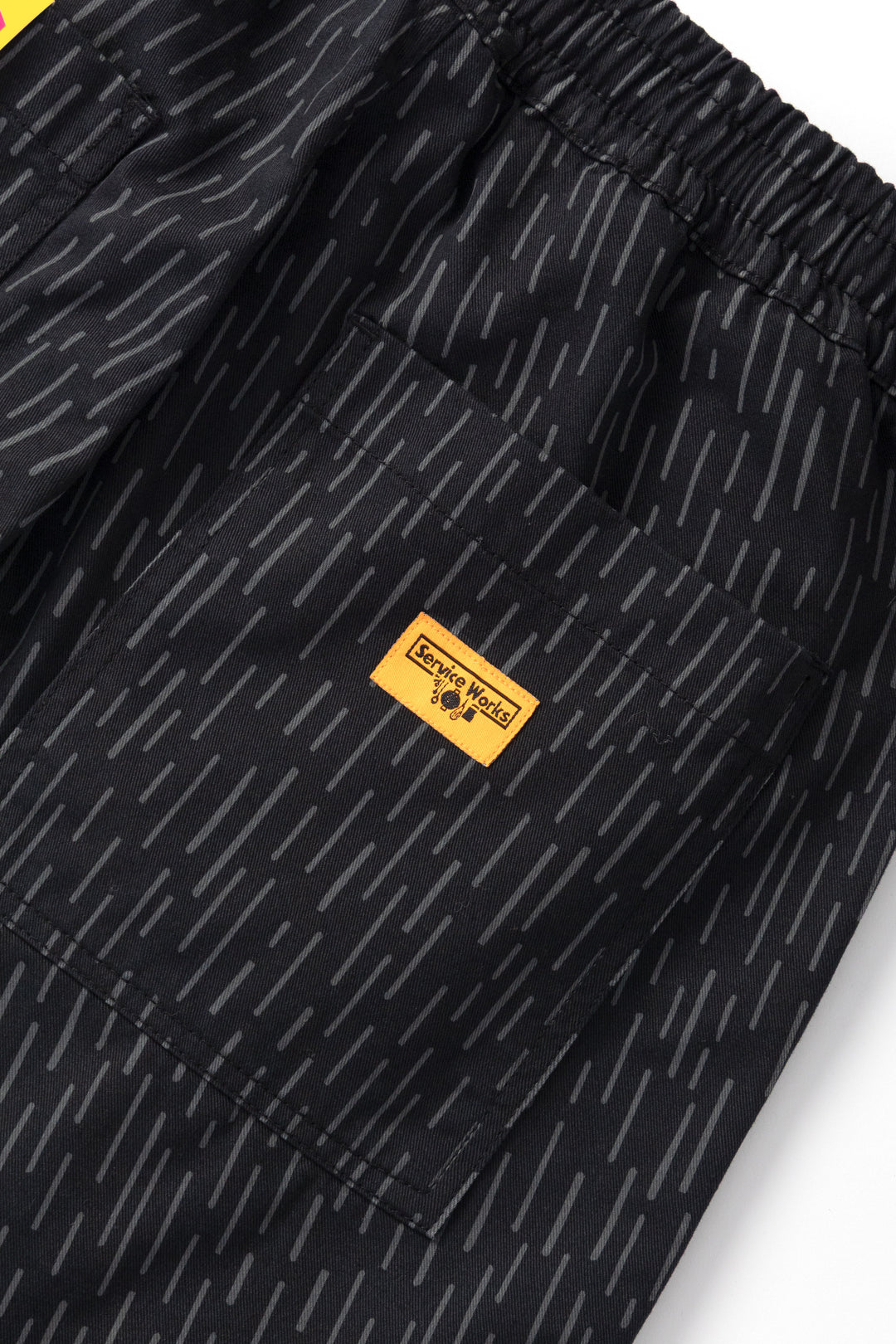 Patterned Chef Shorts - Raindrop Mono
