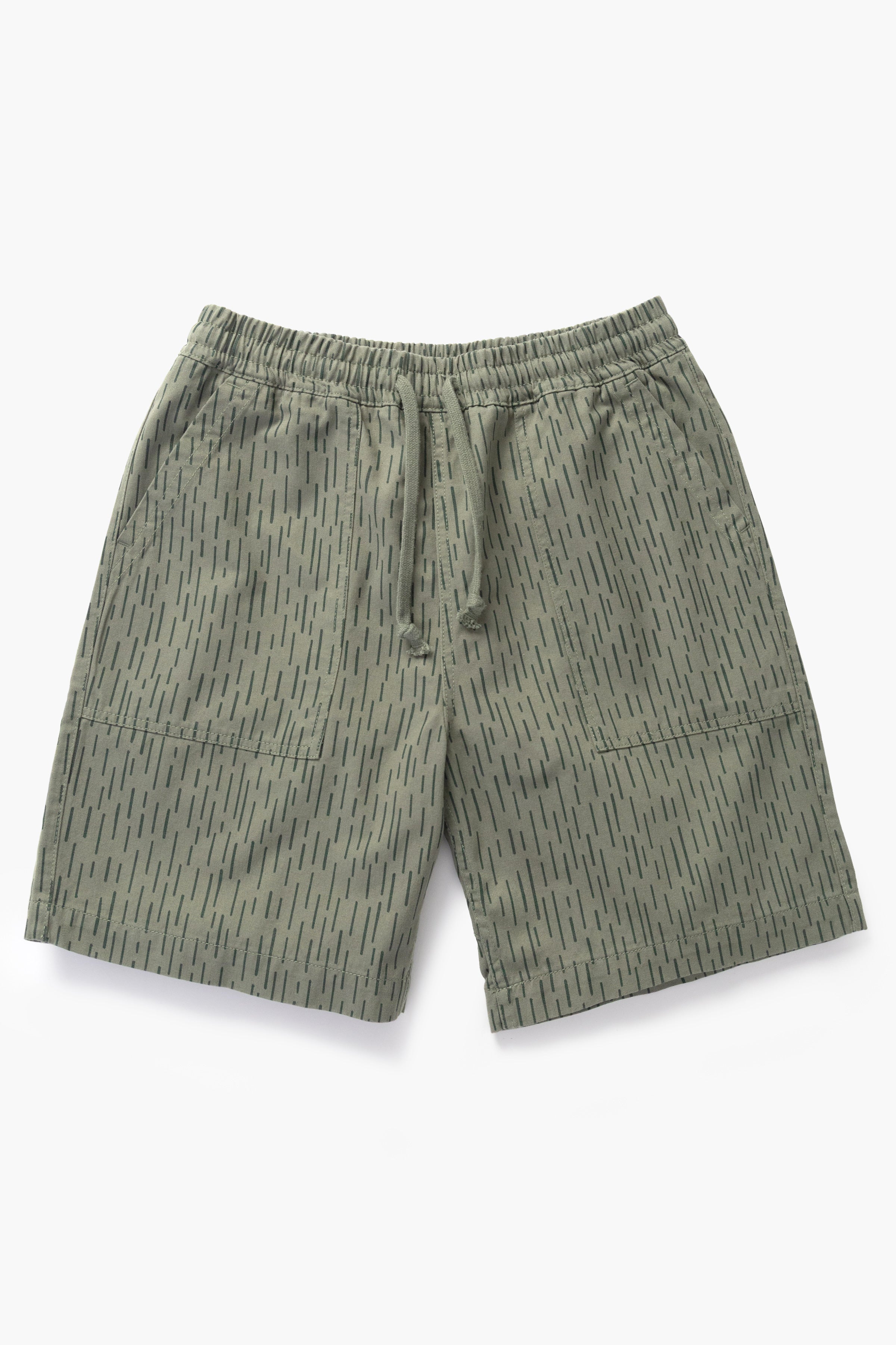 Service Works - Patterned Chef Shorts - Raindrop Green – Service