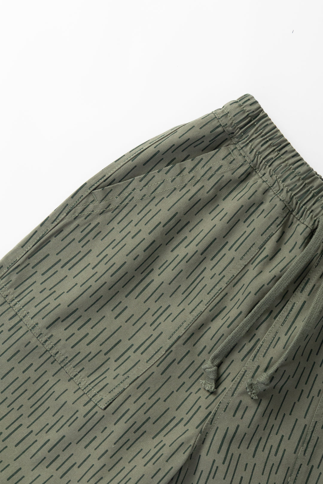 Patterned Chef Shorts - Raindrop Green