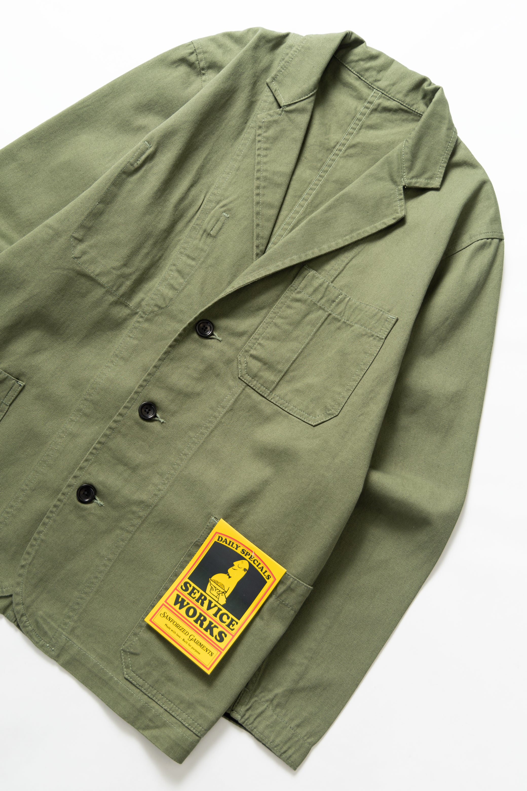 Service Works - Drill Server Suit Jacket - Olive – Service Works