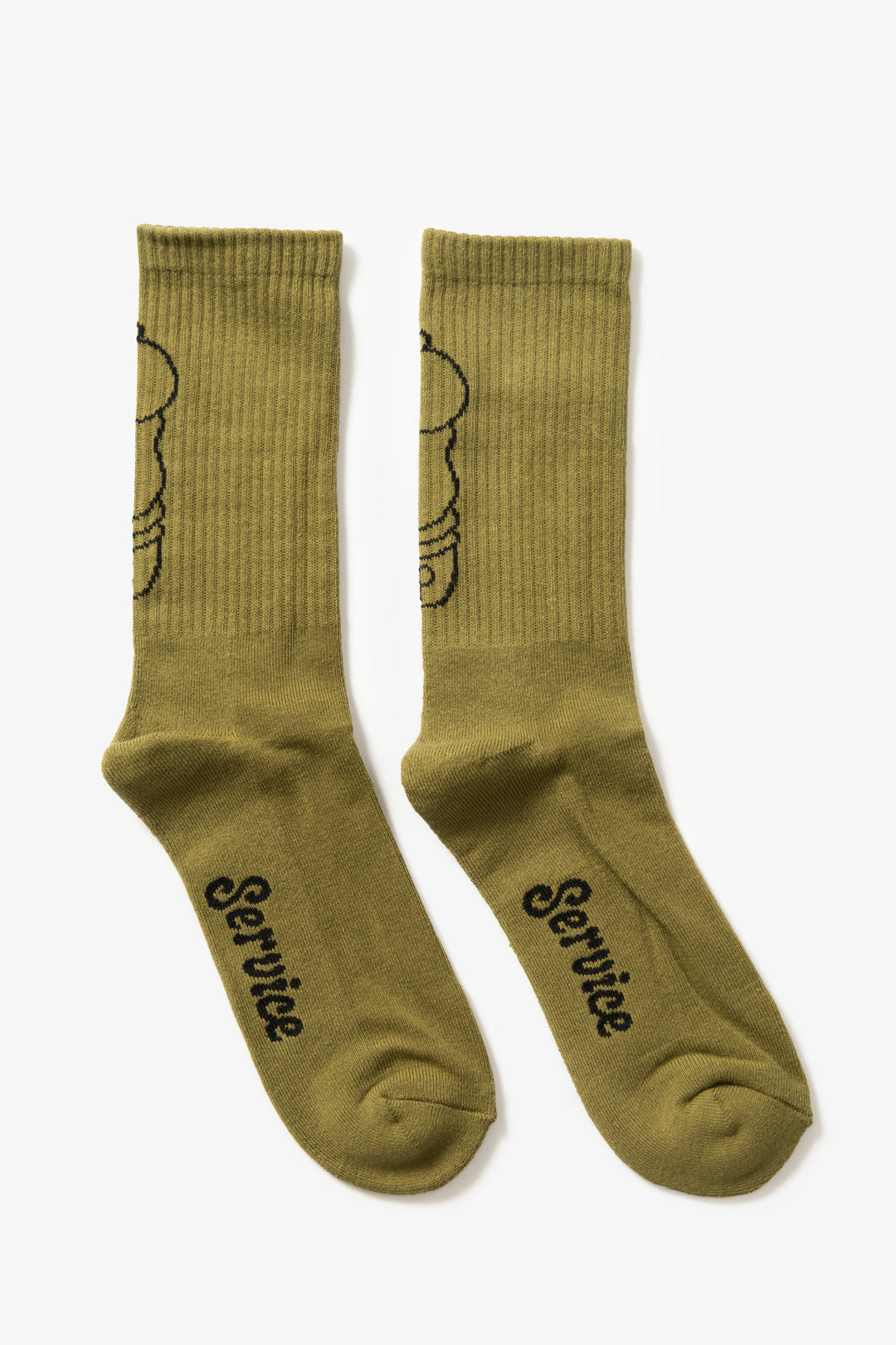 Salt + Pepper Socks - Olive