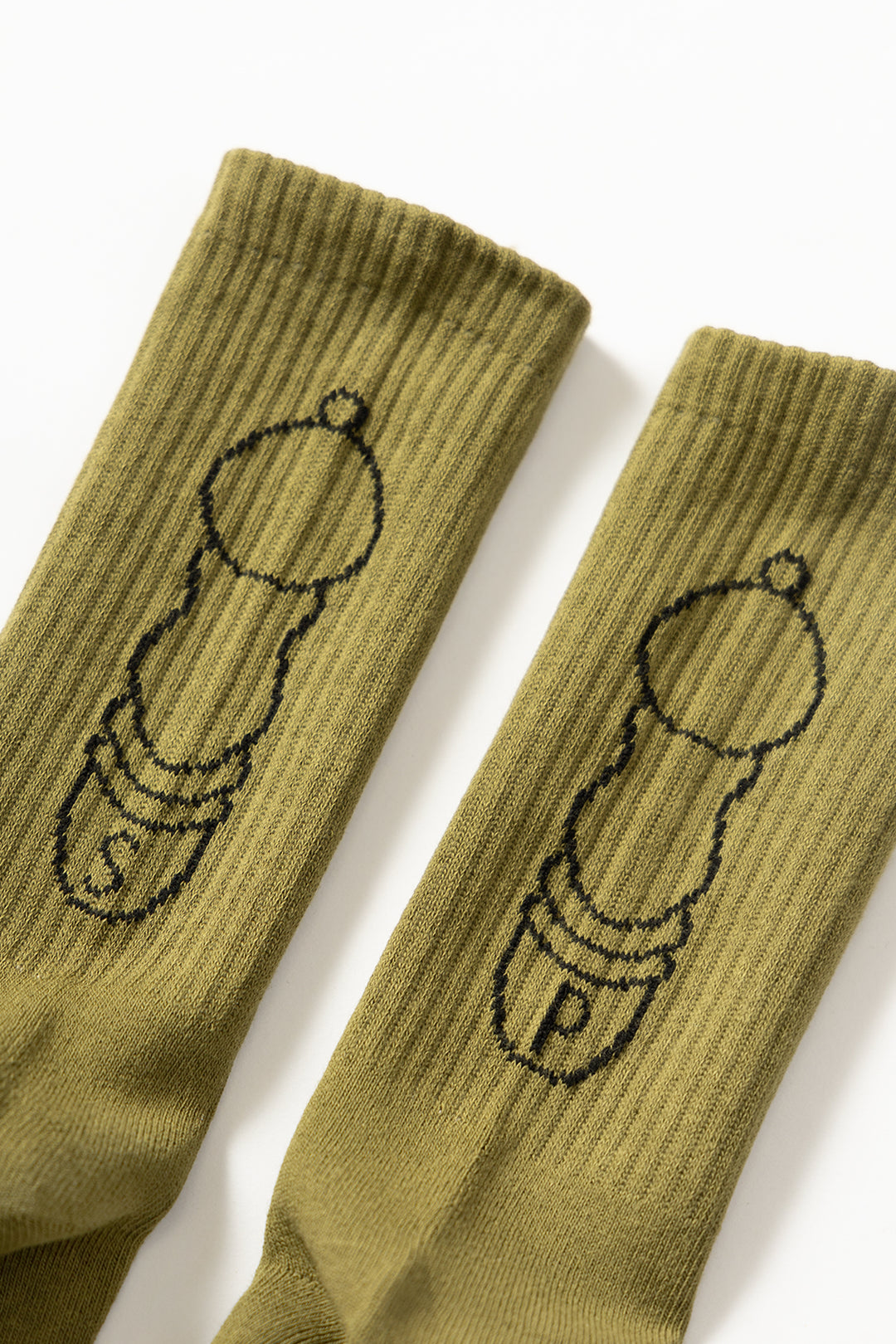 Salt + Pepper Socks - Olive
