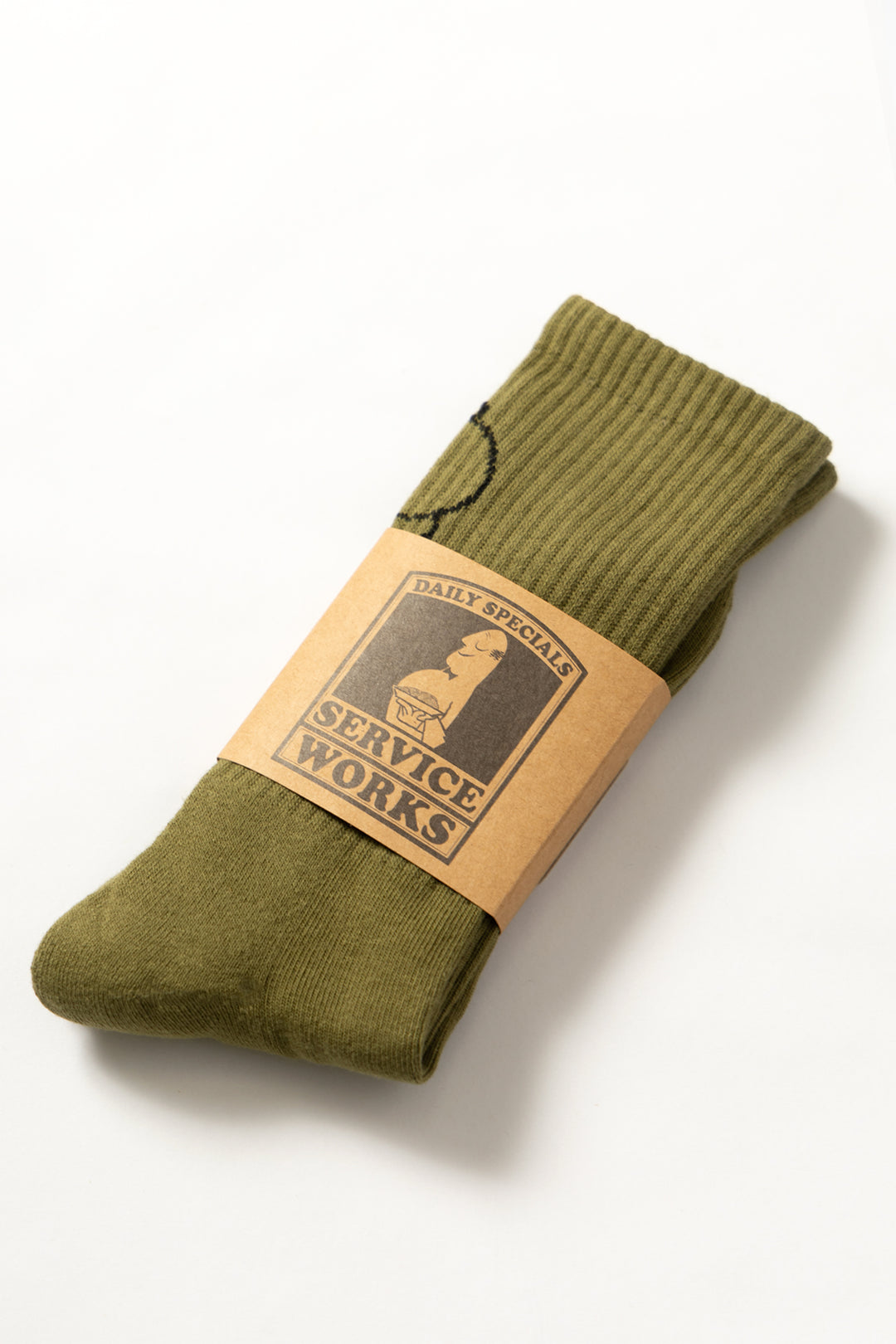 Salt + Pepper Socks - Olive