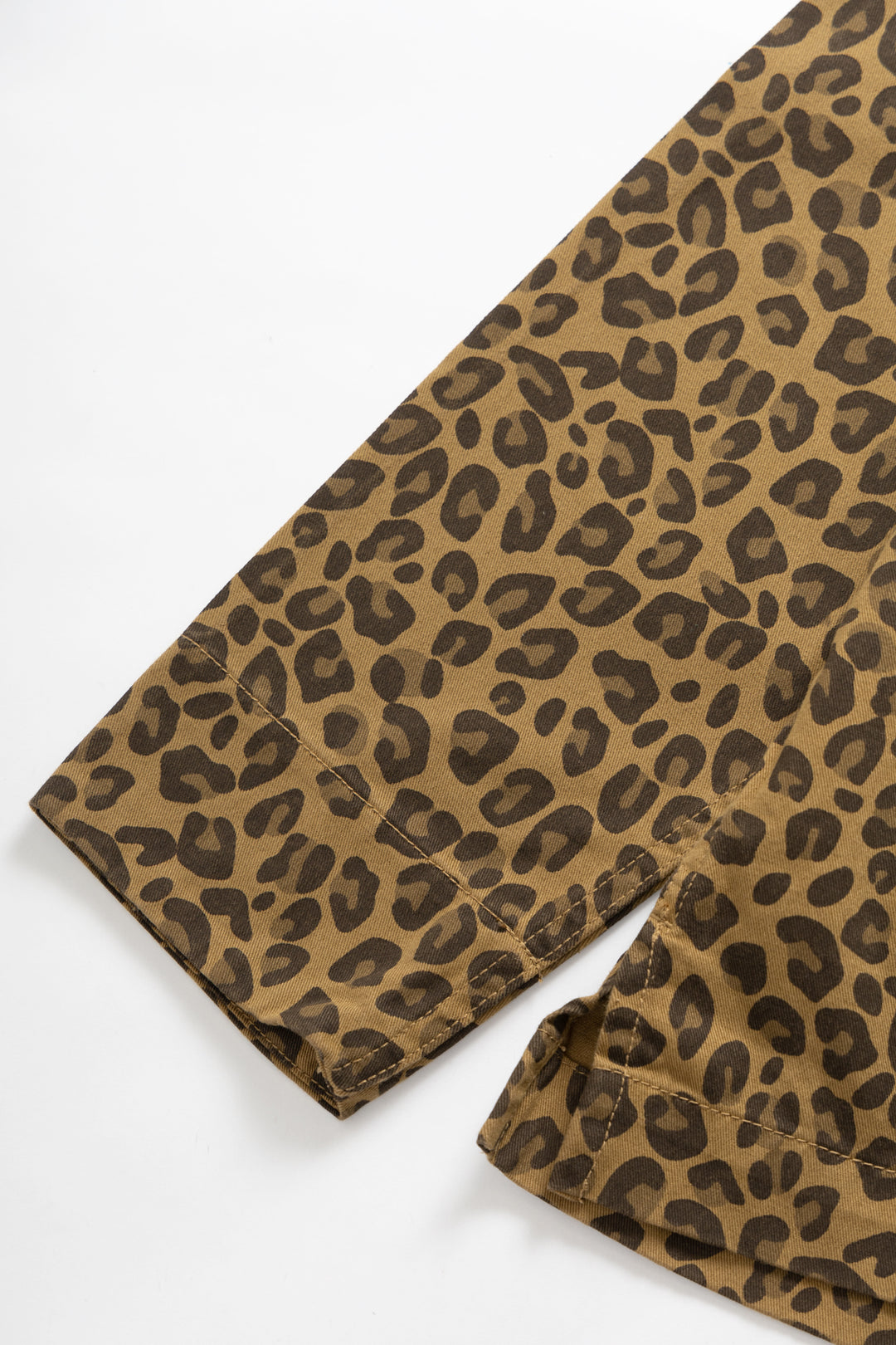 Patterned Front Of House Jacket - Brown Leopard