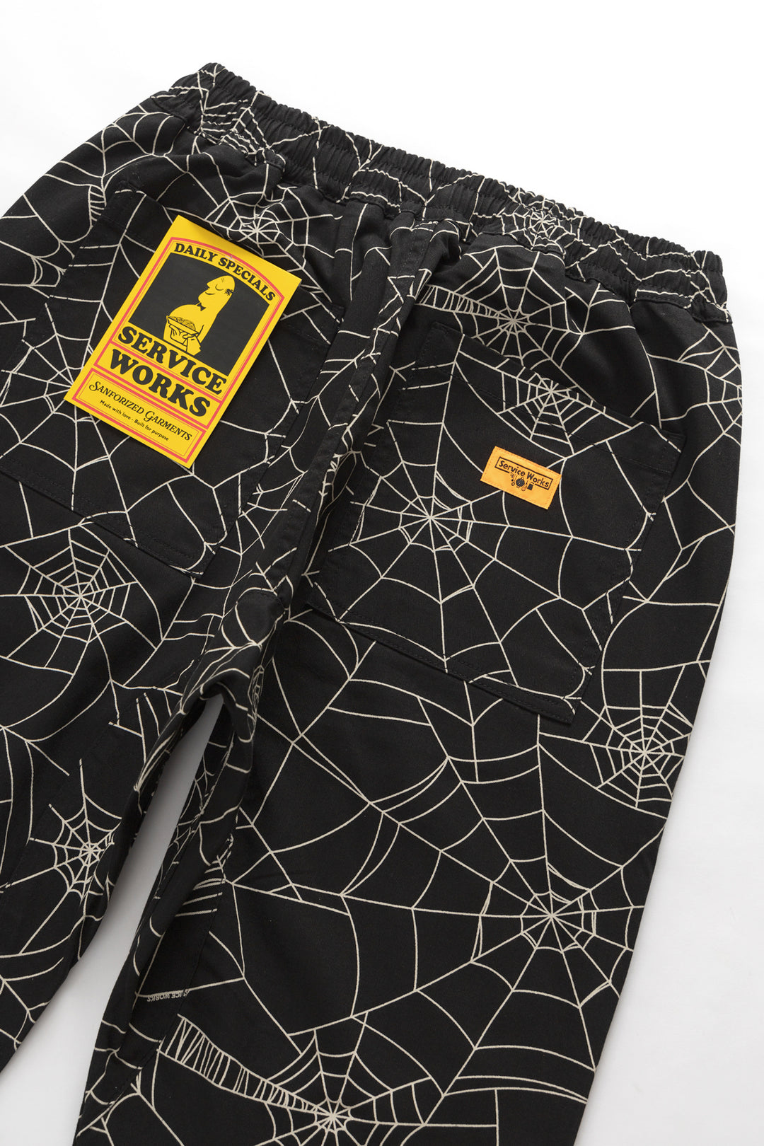 Patterned Chef Pants - Black Web