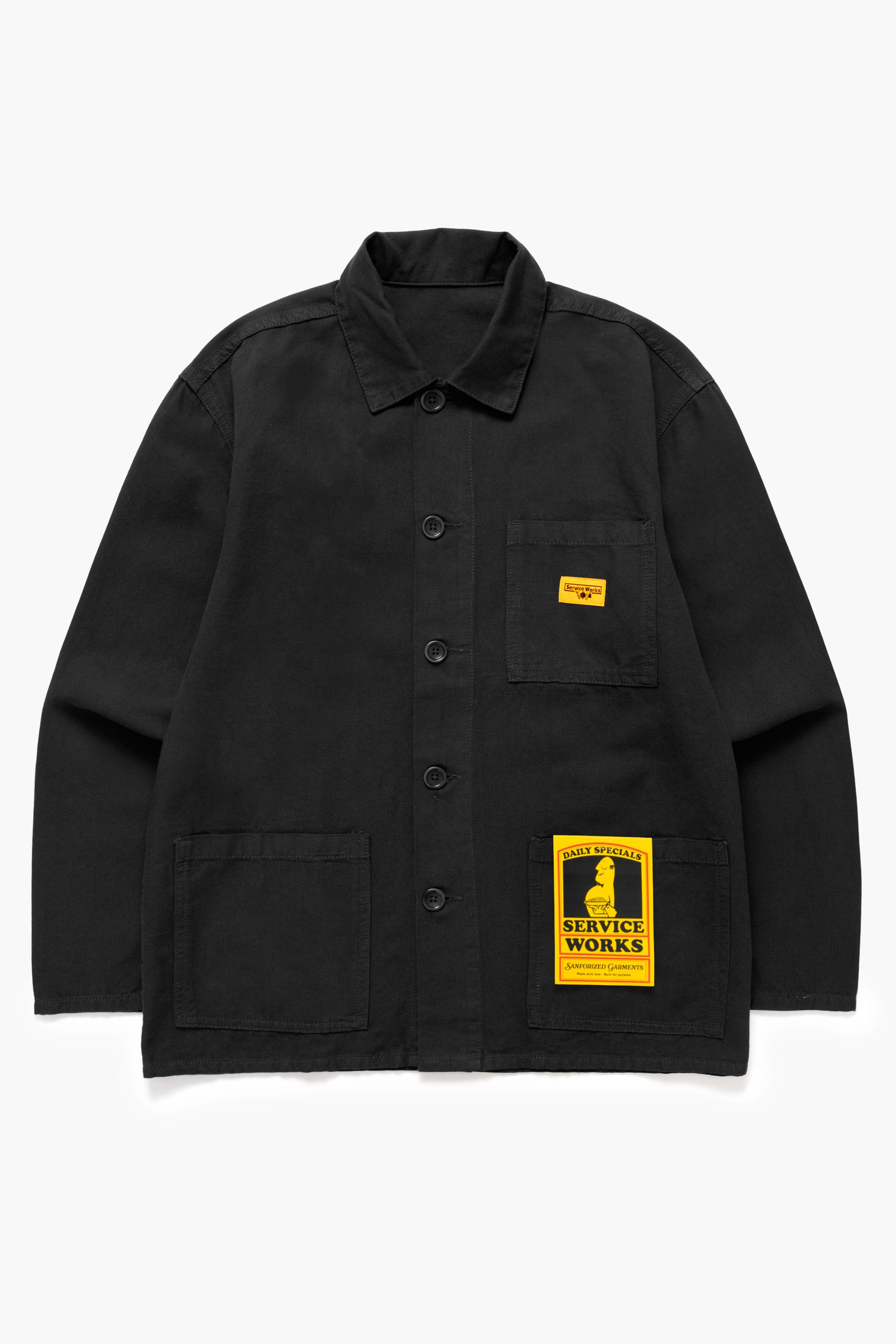 Service Works - Classic Chore Shirt - Black – Service Works London
