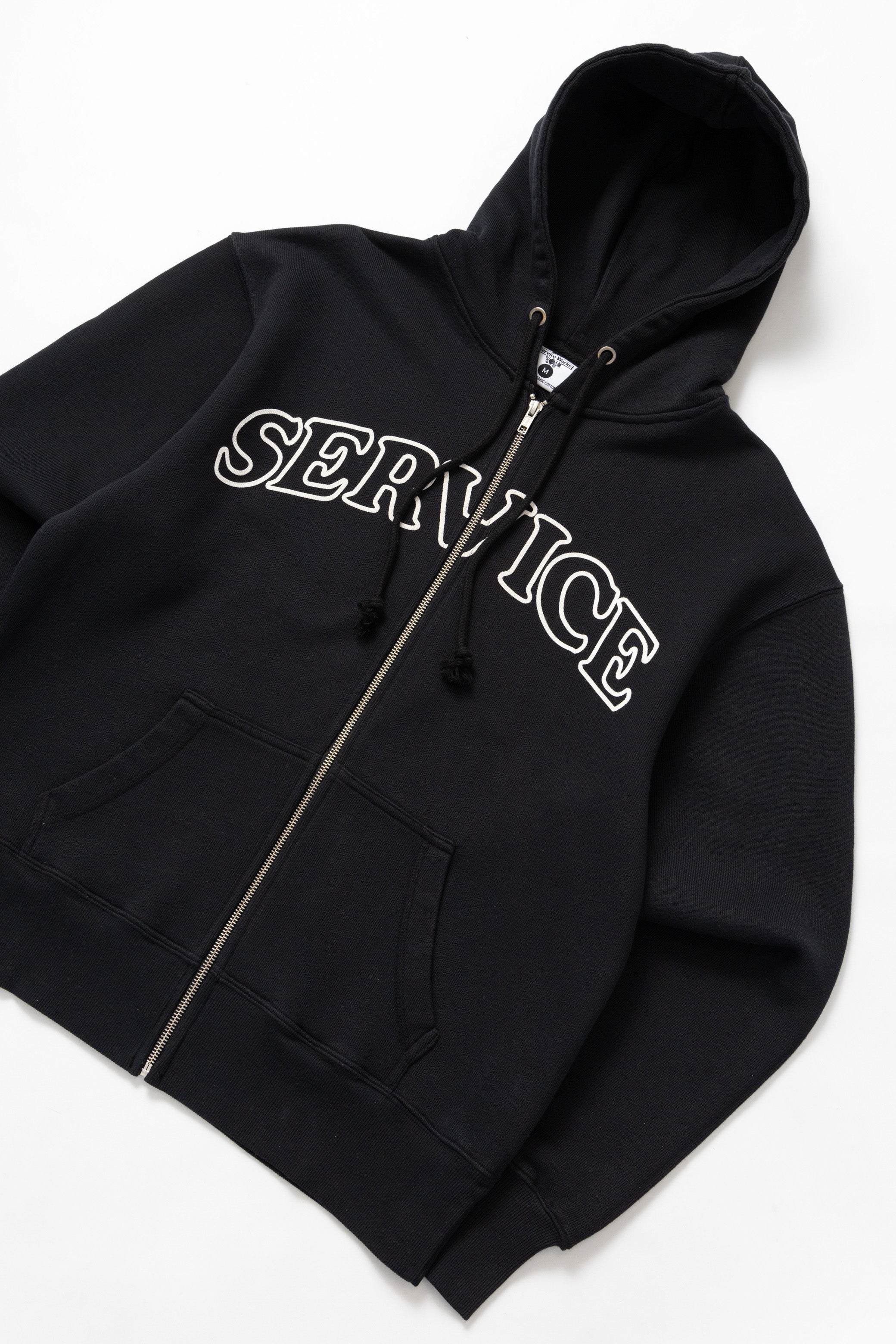 Arch Logo Zip Hoodie - Black – Service Works London