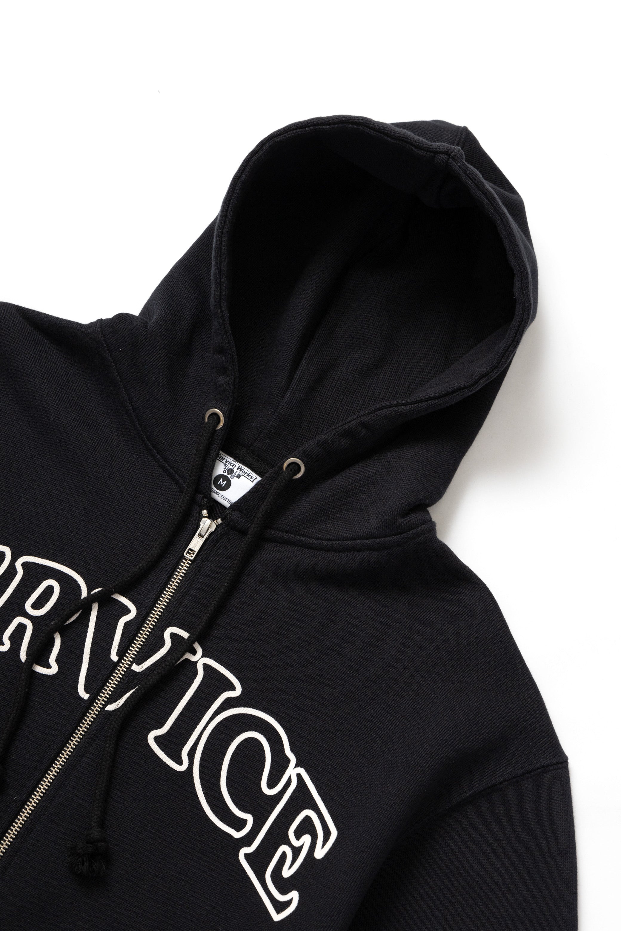 Arch Logo Zip Hoodie - Black – Service Works London
