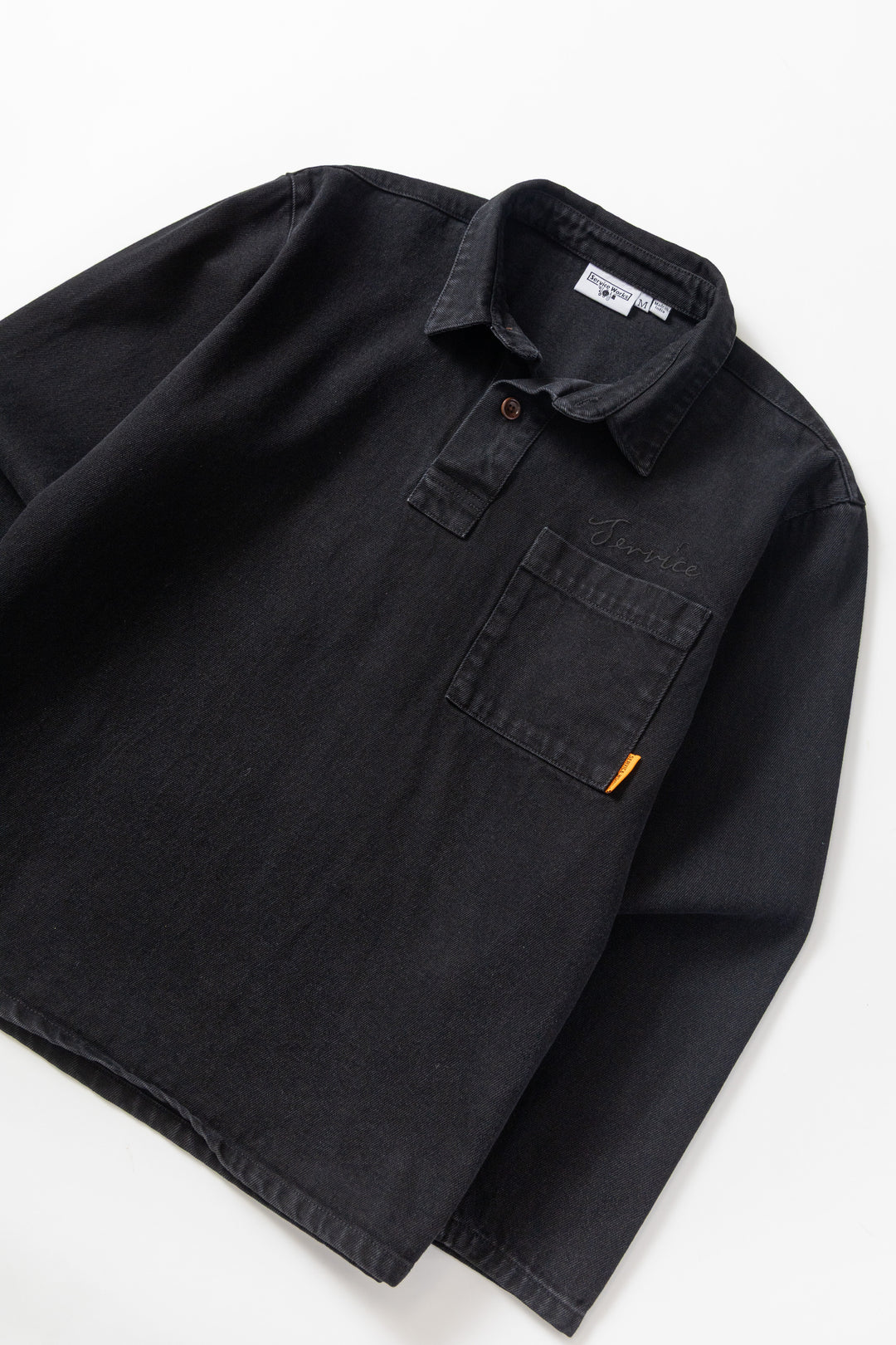 Denim Script Popover - Dark Wash